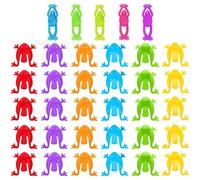 YSJCHEBS 30 Juguetes De Rana Saltarina, 5 Juguetes De Rana Suave Saltadora, Mini Juguetes De Rana, Juguetes De Presión con Los Dedos, Accesorios para Juegos De Fiesta para Niños (Colores Aleatorios)