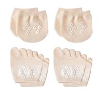 YSJCHEBS 4 Pares De Calcetines De Mujer, Calcetines De Tacón Alto, Medias Medias Antideslizantes De Verano, Calcetines De Algodón Para Mujer, Calcetines Transpirables Para Mujer