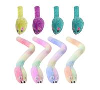 YSJCHEBS 4 Piezas Ratones Coloridos De Cola Larga, 4 Piezas Ratones Coloridos, Juguete para Gatos, Peluche para Gatos, Juguete para Gatos para Gatos De Interior, Juguete Interactivo para Gatos