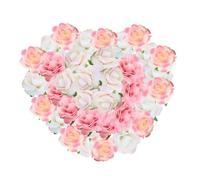 YSJCHEBS 40 Cabezas De Rosas Artificiales, Rosas De Imitación, Flores De Decoración Hechas A Mano, Adecuadas para Decorar Centros Comerciales, Fiestas, Hogares Y Bodas