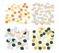 YSJCHEBS 400 Piezas De Confeti para Baby Shower, Confeti para Revelar El Género del Bebé, Confeti Decorativo, Lanzamiento De Fiesta, Suministros para Fiestas, Confeti para Decoración De Mesa