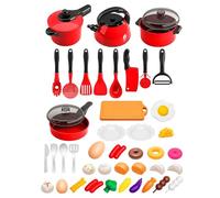 YSJCHEBS 44 Piezas Platos De Cocina, Mini Artículos De Cocina De Simulación, Juegos De Preparación para Niños, Juguetes Creativos para Niños, Juguetes De Cocina para Niños para Niños