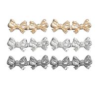 YSJCHEBS 6 Hebillas De Cintura con Lazo, Hebilla De Cintura De Metal Extraíble, Tensor De Cintura para Pantalones Vaqueros, Decoración De Accesorios De Cintura para Pantalones