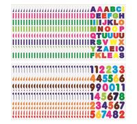 YSJCHEBS 60 Pegatinas Alfanuméricas, Juego De Pegatinas Autoadhesivas, Decoración De Pegatinas Artesanales DIY, Pegatinas Ortográficas para Niños, Pegatinas para Equipaje Y Cuaderno