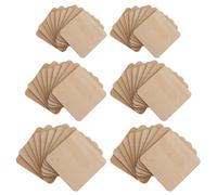 YSJCHEBS 60 Piezas De Astillas De Madera Cortadas, Astillas De Madera para Manualidades, Materiales Creativos Hechos A Mano, Se Pueden Utilizar para Pintar, Decoraciones De Bricolaje