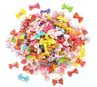 YSJCHEBS 70 Piezas De Accesorios para El Cabello con Lazos para Mascotas, Accesorios para El Cabello para Perros Pequeños, Accesorios para Collares De Perros (Estilos Aleatorios).