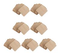 YSJCHEBS 70 Piezas De Astillas De Madera Cuadradas, Materiales para Manualidades DIY, Astillas De Madera En Blanco, Se Pueden Utilizar para Pintar, Decoraciones De Bricolaje