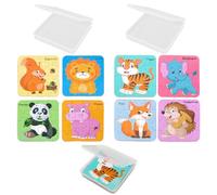 YSJCHEBS 8 Juegos De Rompecabezas De Animales De Dibujos Animados, Rompecabezas De Madera, Juguetes De Rompecabezas para Niños, Juguetes De Aprendizaje para La Primera Infancia