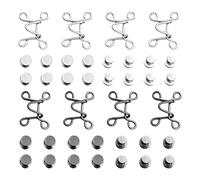 YSJCHEBS 8 Piezas Cincher De Cintura, Botones Removibles Sin Clavos, Cincher De Cintura, Botones De Ajuste De Cintura, Clips De Cierre De Cintura Unisex, Clips De Botones Reutilizables