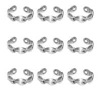 YSJCHEBS 9 Piezas Anillos Magnéticos, Anillos para Pulgar para Mujer, Anillos Magnéticos para Mujer, Anillos Imanes, Dedo Anular
