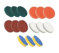 YSJCHEBS Almohadillas De Cepillo De Limpieza De 15 Piezas, Cepillo De Limpieza Multifuncional, Reemplazo De Cepillo De Limpieza Eléctrica, Herramientas De Limpieza, Suministros De Cocina