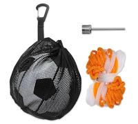 YSJCHEBS Bolsa De Bolas De 1 Pieza con Hebilla para Colgar Y Bolsa De Malla De 1 Pieza, con Aguja De Aire De 1 Pieza, Bolsa De Almacenamiento De Bolas, Bolsa De Bolas Portátil