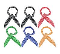 YSJCHEBS Bufanda Refrescante para El Cuello De 6 Piezas, Bufanda con Sensación De Frío, Bufanda Refrescante para Exteriores, Bufanda Estampada, Bufanda Deportiva, Yoga Y Otros Deportes