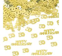 YSJCHEBS Confeti Decorativo 60G, Confeti De Cumpleaños Número 50, Decoraciones De Fiesta, Decoración De Fiesta De Lentejuelas, Decoración De Mesa De Fiesta, Lanzamiento De Lentejuelas