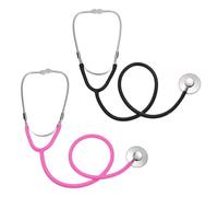 YSJCHEBS Estetoscopio De Juguete De 2 Uds, Estetoscopio De Aluminio, Estetoscopio para Niños, Accesorios para Juegos De rol para Niños, Juguetes Creativos para Niños