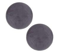YSJCHEBS Funda De Taburete Redonda De 2 Uds, Funda De Silla De Terciopelo, Funda De Taburete Gris, Funda De Cojín Reutilizable, Funda De Cojín De Asiento Redondo