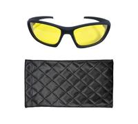 YSJCHEBS Gafas De Conducción Nocturna, Unisex, Clásicas, 1 Pieza con Estuche Negro, Lentes Amarillas, Talla Única, Moderno, No Polarizado
