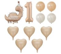 YSJCHEBS Juego De 6 Piezas De Globos De Dinosaurio Caramelo, Globo De Color Caramelo De Amor De 5 Piezas De 18 Pulgadas, 1Er Cumpleaños De Dinosaurio, Globos De Dinosaurio 1Er Cumpleaños