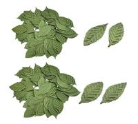 YSJCHEBS Pack De 100 Hojas Artificiales, Hojas Artificiales, Hojas Artificiales para Decoración, Hojas para Manualidades, Hojas Artificiales para Manualidades, Pétalos De Rosa Artificiales