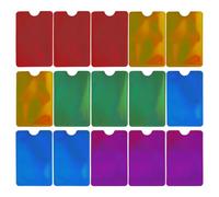 YSJCHEBS Pack De 15 Tarjeteros Coloridos, Antidesmagnetismo, Modernos Y Personalizados, Dni, Impermeables