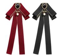 YSJCHEBS Pack De 2 Pajaritas Ondeantes, Pajaritas Para Mujer, Complementos De Vestir, Pajaritas Retro, Pajaritas Ajustables, Pajaritas Elees Y Sencillas