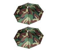 YSJCHEBS Pack De 2 Sombreros De Camuflaje para Paraguas, Sombreros para El Sol para Adultos, Paraguas De Pared, Paraguas para Niños con Protección UV