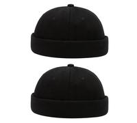 YSJCHEBS Pack De 2 Sombreros Negros, Sombreros Para Hombre, Sombreros De Calavera Para Hombre, Unisex, Sombreros Llamativos, Sombreros Ajustables Y Transpirables