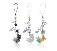 YSJCHEBS Pack De 3 Cadena De Teléfono Móvil Estrella Koi, Encanto De Teléfono Móvil, Encanto De Bolso, Joyería De Teléfono Móvil, Encanto De Accesorios De Teléfono Móvil