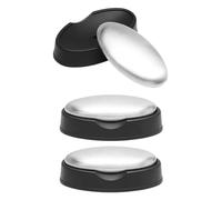 YSJCHEBS Pack De 3 Jabones Desodorizantes, Jabón De Acero Inoxidable, Jabonera De Acero Inoxidable, Jabón Desodorizante, Jabón De Metal, Jabón De Acero Inoxidable Cepillado