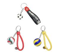 YSJCHEBS Pack De 3 Llaveros Temáticos De Bolas, Llaveros Creativos, Llaveros De Regalo, Recuerdos Deportivos, Llaveros Personalizados De Moda