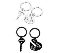 YSJCHEBS Pack De 4 Llaveros De Pareja, Llaveros De Amor, De Aniversario, De Regalo Románticos Para Tu Pareja