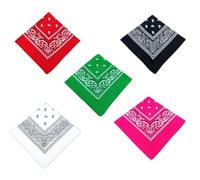 YSJCHEBS Pack De 5 Bandanas Estampadas, Bandanas Estampadas, Bandanas Piratas, Bandanas Decorativas, Accesorios Cosplay, Bandanas Unisex