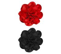 YSJCHEBS Paquete De 2 Broches De Pétalos De Rosa, Broches De Flores Simples Y Modernos, Alfileres Elees para Mujer, Alfileres Lisos Grandes, Alfileres Decorativos para Fiesta