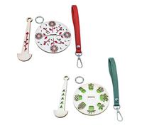 YSJCHEBS Paquete De 2 Puertas De Muñeca, Puertas De Madera, Soporte Portátil para Hilo De Muñeca, Soporte Portátil para Hilo De Muñeca