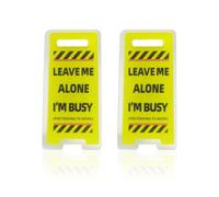 YSJCHEBS Paquete De 2 Señales De Advertencia De No Molestar, Señales De Advertencia Interesantes, Decoraciones De Mesa, Mini Señales, Adornos Creativos