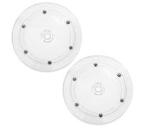YSJCHEBS Paquete De 2 Tocadiscos Transparentes, Tocadiscos De Plástico, Bandejas De Almacenamiento De Artículos, Soportes De Exhibición De Artículos, Accesorios para El Hogar