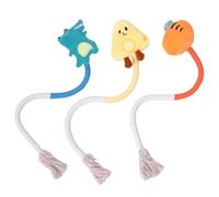 YSJCHEBS Paquete De 3 Juguetes para Gatos, Cuerda De Algodón para Masticar Gatos, Juguete Divertido para Masticar Mascotas, Juguete Interactivo para Gatos para Interiores, Suministros para Mascotas