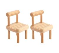 YSJCHEBS Soporte para Silla De Madera De 2 Piezas, Soporte para Mini Silla, Soporte para Teléfono Móvil, Soporte De Diseño Creativo, Soporte para Silla Pequeña Portátil, Decoración De Escritorio