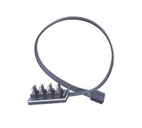 YSJJZRL 4 Pin PWM Fan Hub Splitter PC Case Internal Motherboard Fan Power Extension Cable Cable para ATX Computer Case Ventiladores de refrigeración de 4 Pines y 3 Pines (1 a 4)