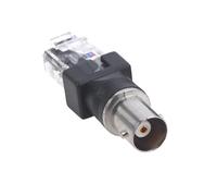 YSJJZRL Adaptadores de acoplador de Conector coaxial RF BNC Hembra a RJ45 Macho para Equipos de monitoreo, etc. (1 PC)