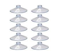 YSJJZRL Ventosa tipo hongo de plástico transparente sin ganchos para el hogar, azulejos, vidrio, espejos (10 unidades, 45 mm)