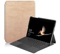 YSJX Funda portátil con Soporte for Tableta y Teclado, Fina y Ligera, de Piel sintética, Compatible con Surface Go/Go2/Go3/Go4 de 10,5 Pulgadas.(Rose Gold)