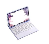 YSJX Funda Protectora con retroiluminación Colorida y Kit de Teclado táctil Adecuado for iPad 10.ª/11.ª generación 2022/2025 Universal(Dark Purple+Touch KB)