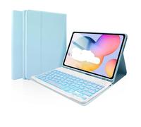 YSJX Funda Protectora con Teclado Desmontable y retroiluminación Colorida, Adecuada for Samsung Galaxy Tab S10FE de 10,9 pulgadas/S9FE/S9/S8/S7 Universal