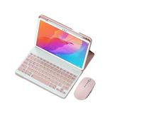YSJX Funda Protectora de Cuero for Tableta con Ranura for bolígrafo y Teclado QWERTY Compatible con Huawei matepad 11.5S 2024 Universal(Pink+Keyboard+Mouse)