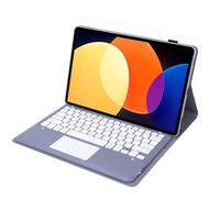 YSJX Funda Protectora de Cuero for Teclado QWERTY, Color Blanco, Adecuada for Lenovo Xiaoxin Pad Pro12,7 Pulgadas 2025