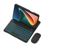 YSJX Funda Protectora Desmontable for Teclado QWERTY, Adecuada for Huawei Matepad Pro de 11 Pulgadas 2022/2024(Black+Backlit Keyboard+Mouse)