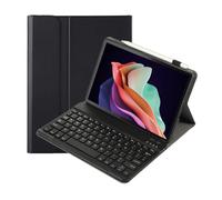YSJX Funda Protectora for Tableta con Teclado, Funda de Piel sintética y TPU Compatible con Lenovo Tab M11 de 11 Pulgadas TB330FU/TB330XU 2024(Black+Keyboard)