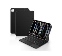 YSJX Teclado Touchpoint Control Compatible con iPad Pro de 11 Pulgadas M4 2024, Compatible con Varios Idiomas(Black+English)