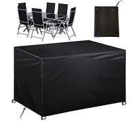 YSJYYHP Funda Mesa Jardin Impermeable,170x100x75cm Funda Protectora para Conjuntos De Muebles Jardin, 420D Oxford, Impermeable Y A Prueba De Polvo, Anti-UV